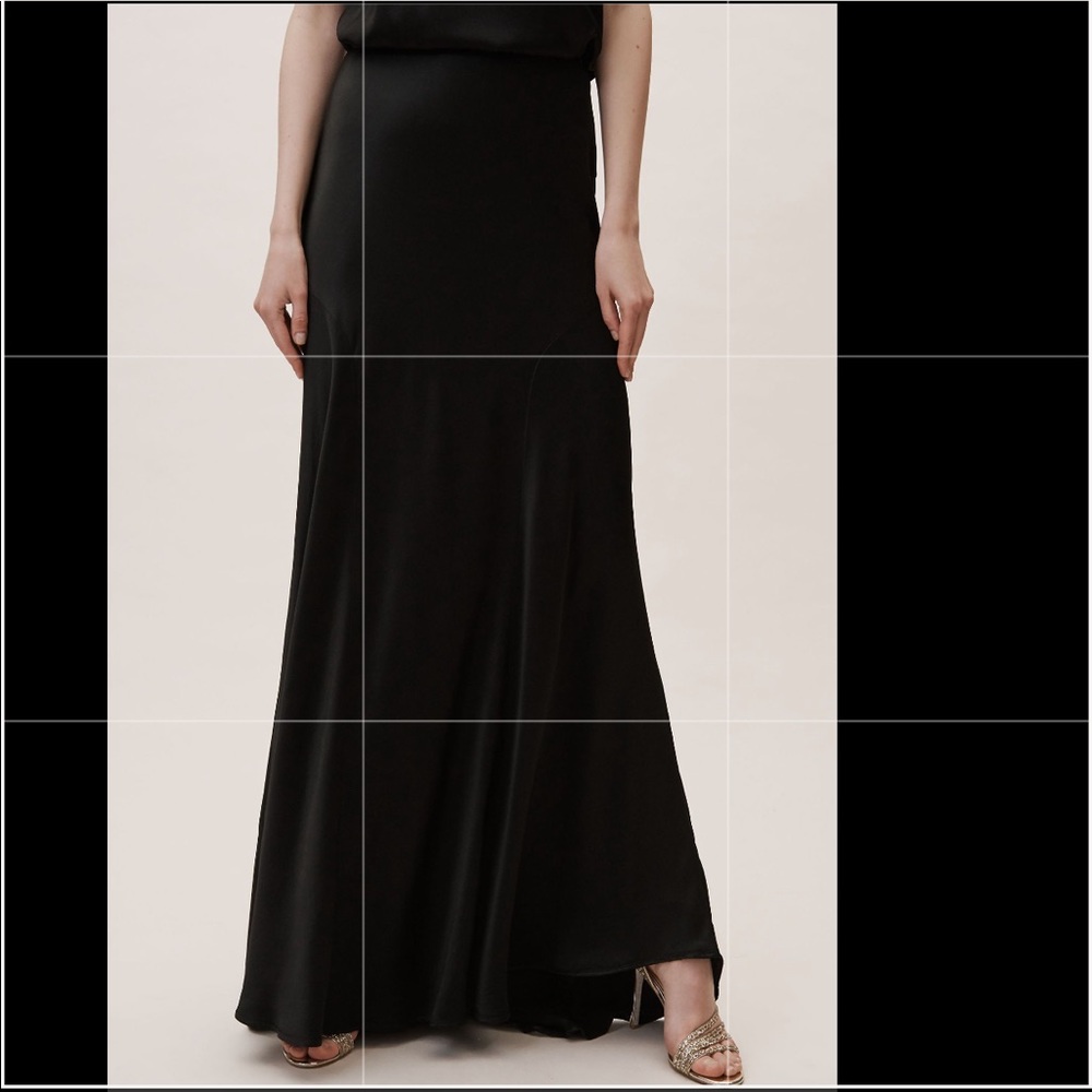 NEW BHLDN Ghost London Cecilia Maxi Skirt in Black Z258-8